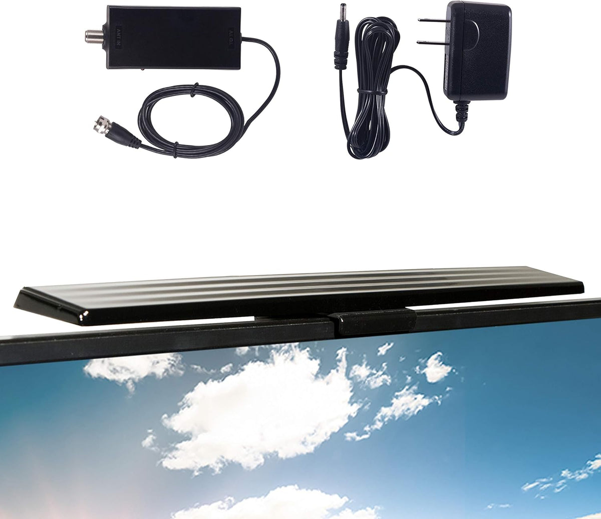 Amplified HD Digital TV Antenna with 5ft Coax Cable K9063