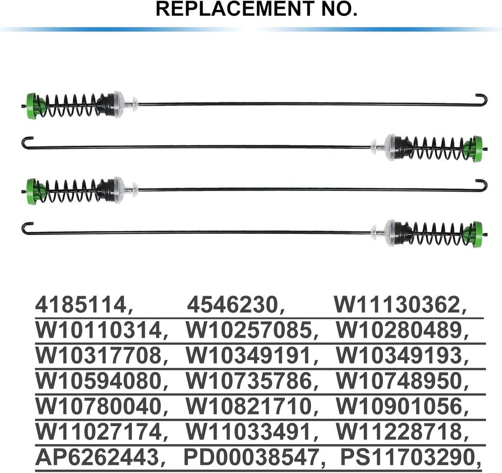Washer Suspension Rod Kit 4 Pack P186