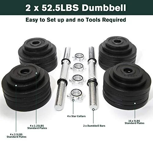 Adjustable Dumbbell Set 105 lbs Z2469
