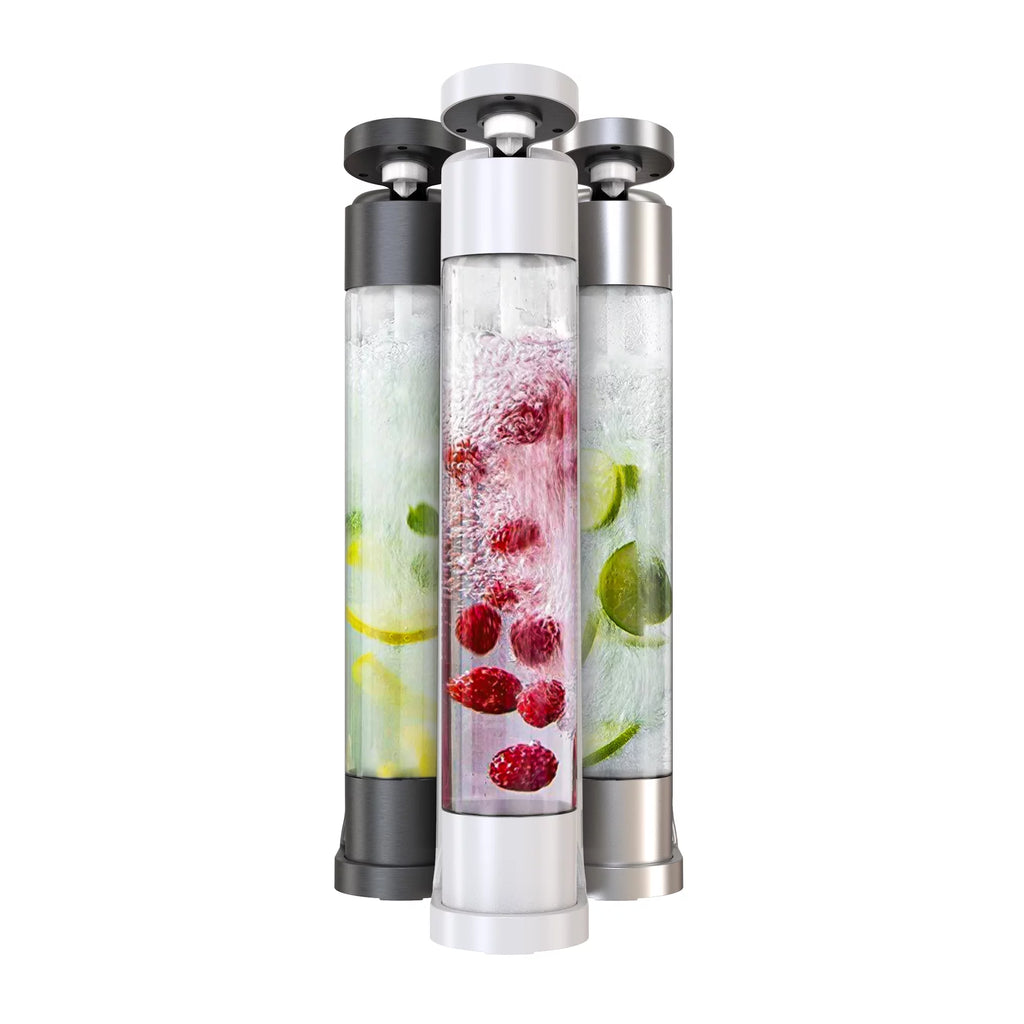 White Home Soda Machine with 3 1L Bottles C985