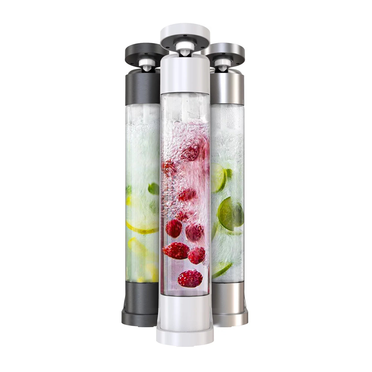 White Home Soda Machine with 3 1L Bottles C985