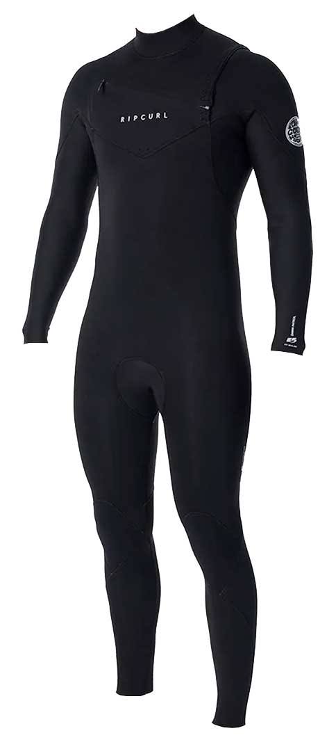Black 4/3mm Chest Zip Wetsuit I113815