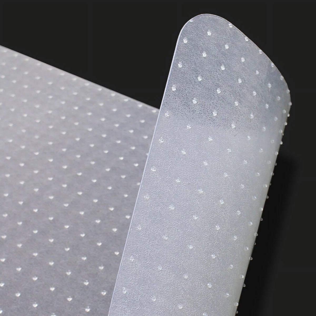 48"x36" Clear Office Chair Mat with Lip M68766