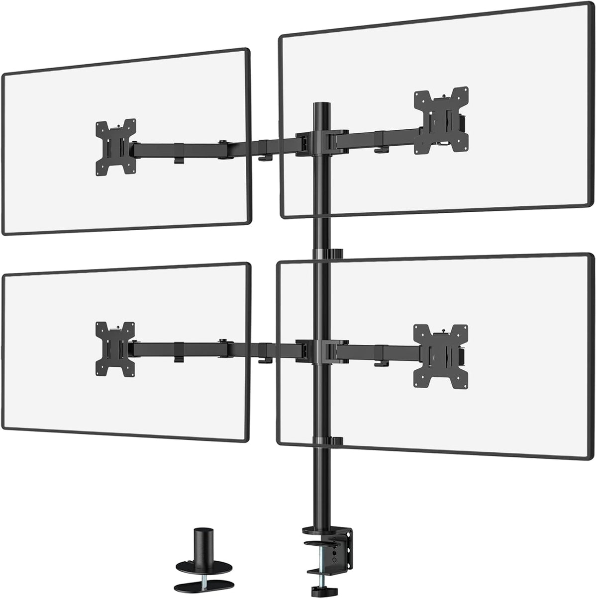 Quad Monitor Desk Mount, Black, Pack of 2 M44311