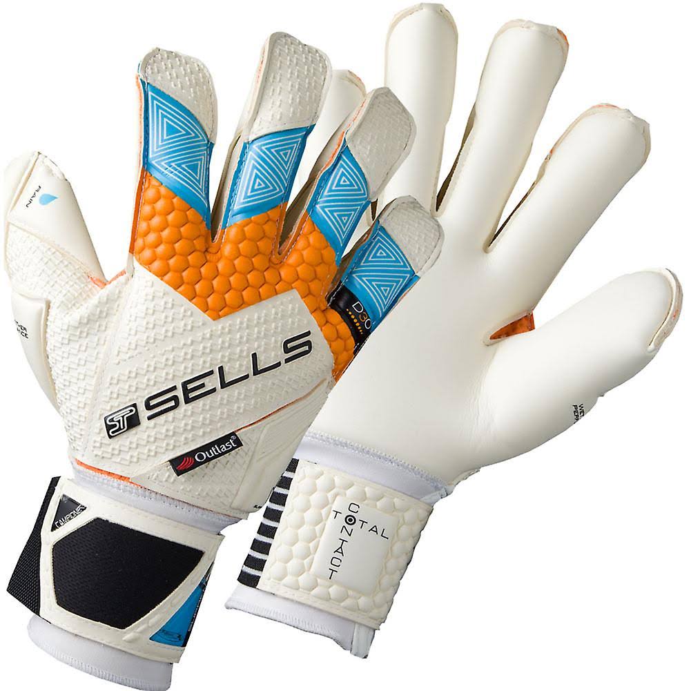 White 6 Goalkeeper Gloves T185