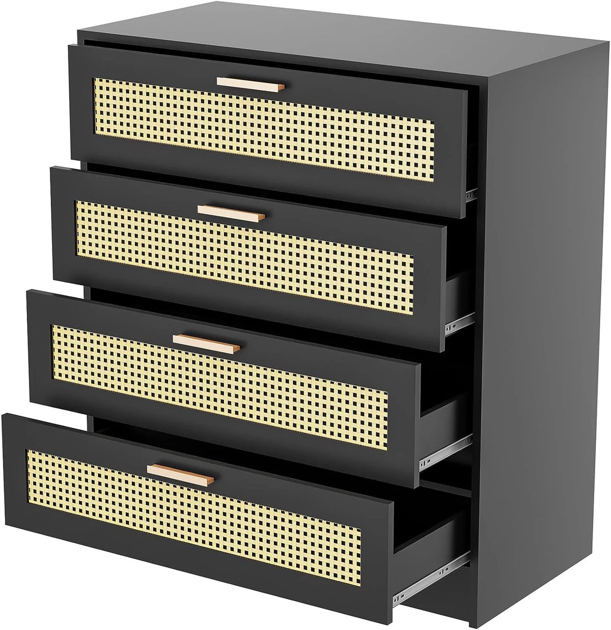 White 4 Drawer Wooden Dresser W3612