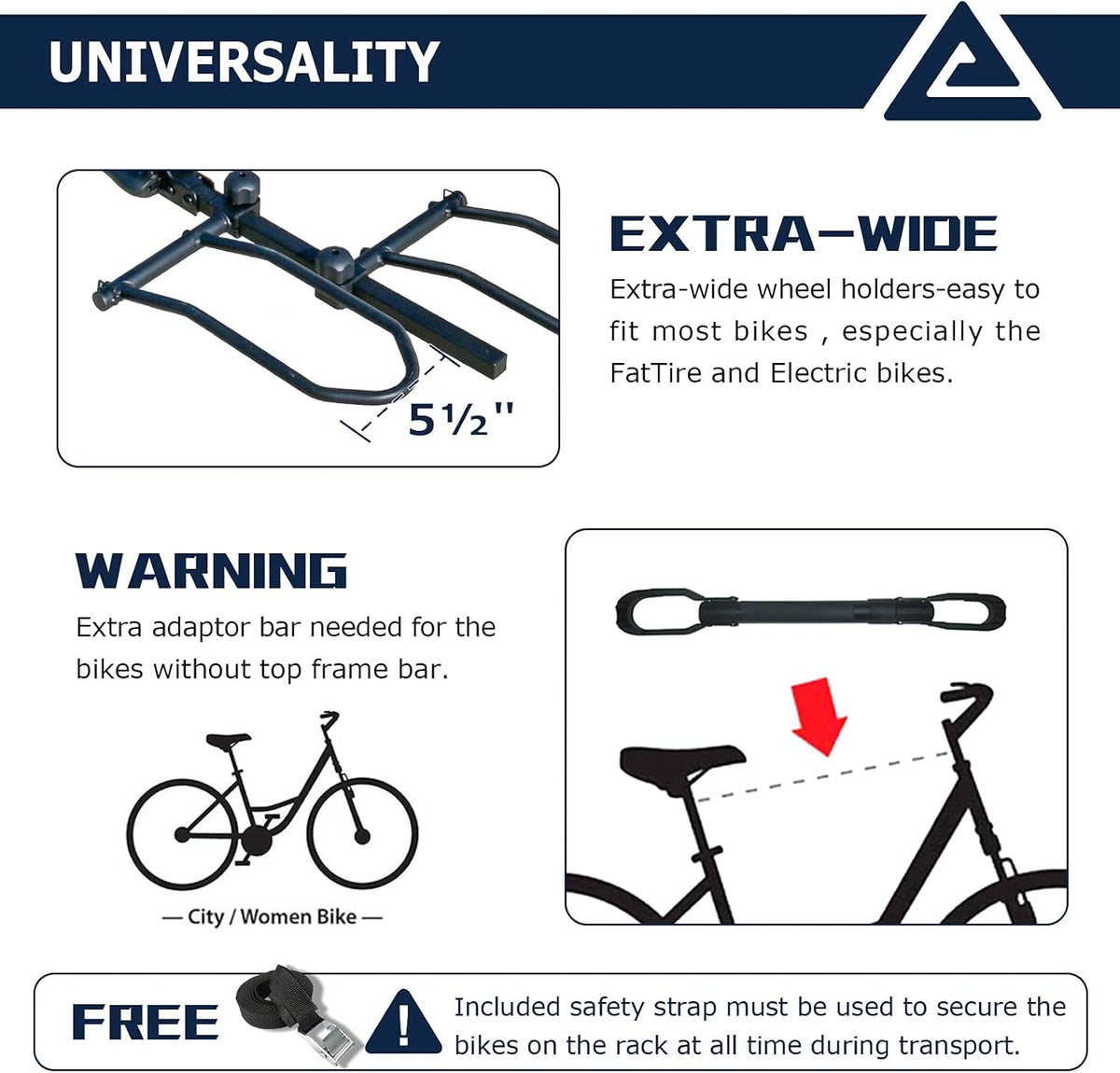 2-Bike Platform Style Hitch Mount Bike Rack N13412
