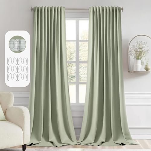 Cappuccino Brown Blackout Curtains 84 Inch Length 2 Panels Set K485897