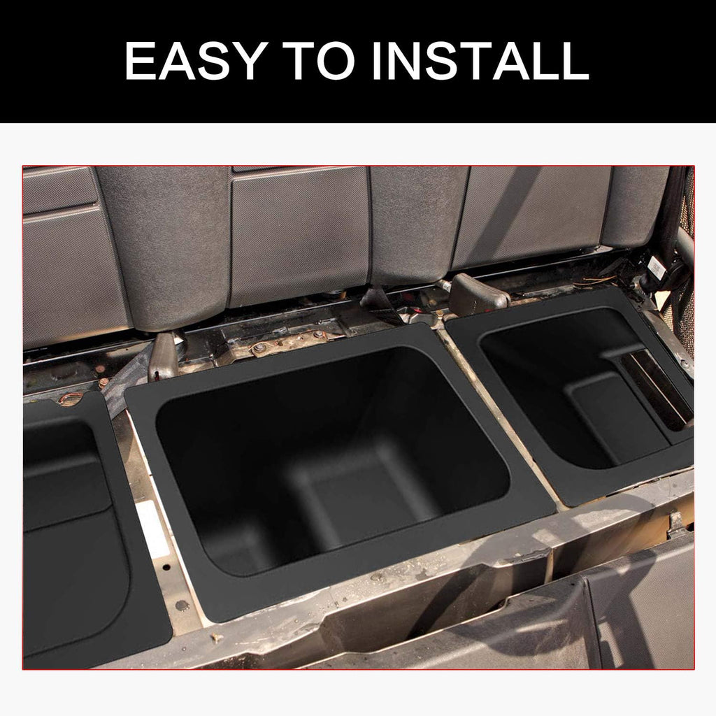 3PCS Black Under Seat Storage Bin Set H51606