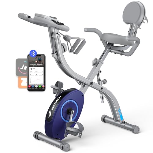 Folding Exercise Bike with 16-Level Magnetic Resistance D488406