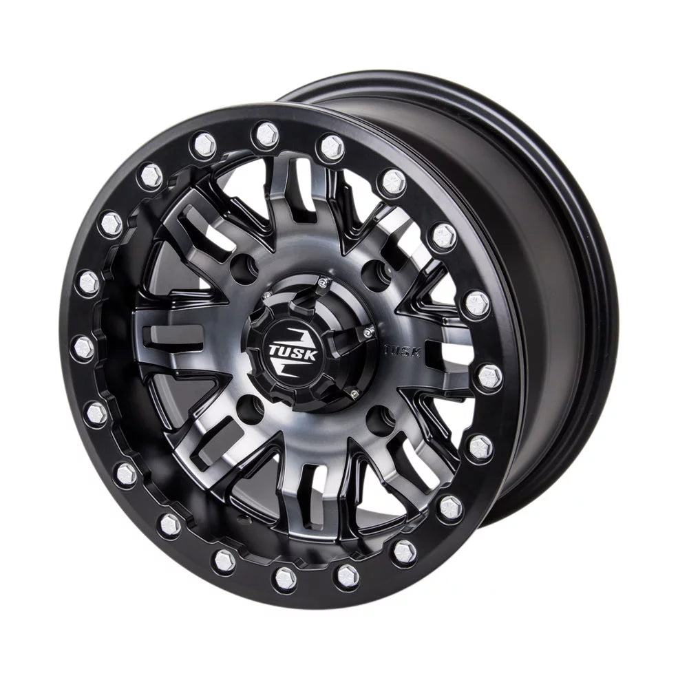 15x7 Gun Metal/Black Beadlock Wheel K467