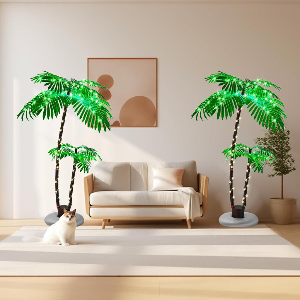 6FT Artificial Lighted Palm Tree M798947