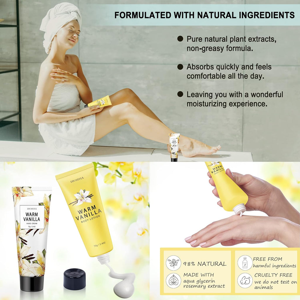Warm Vanilla Bath and Body Gifts Set V674499
