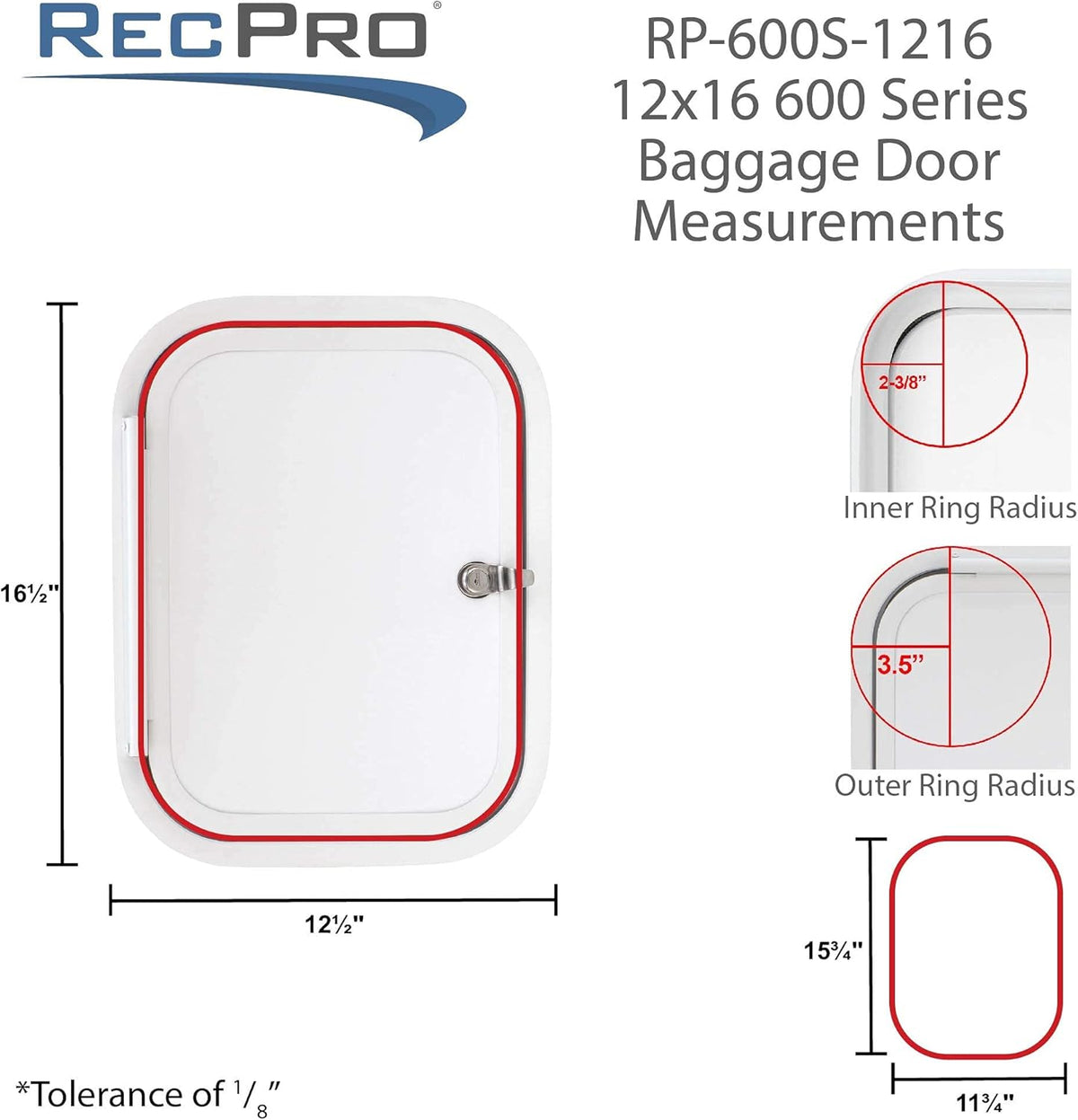 12 Wide x 16 High Compartment Storage Door with Top Hinge K8362