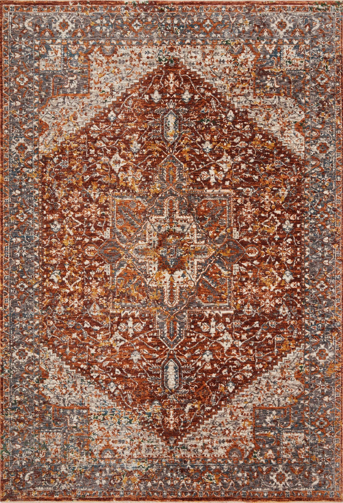 Rust Multi Rug 7'10 x 10' H4636