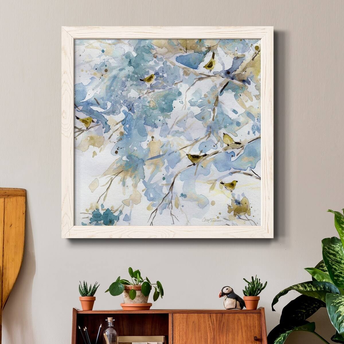 Framed Canvas 20x20 Black C3498
