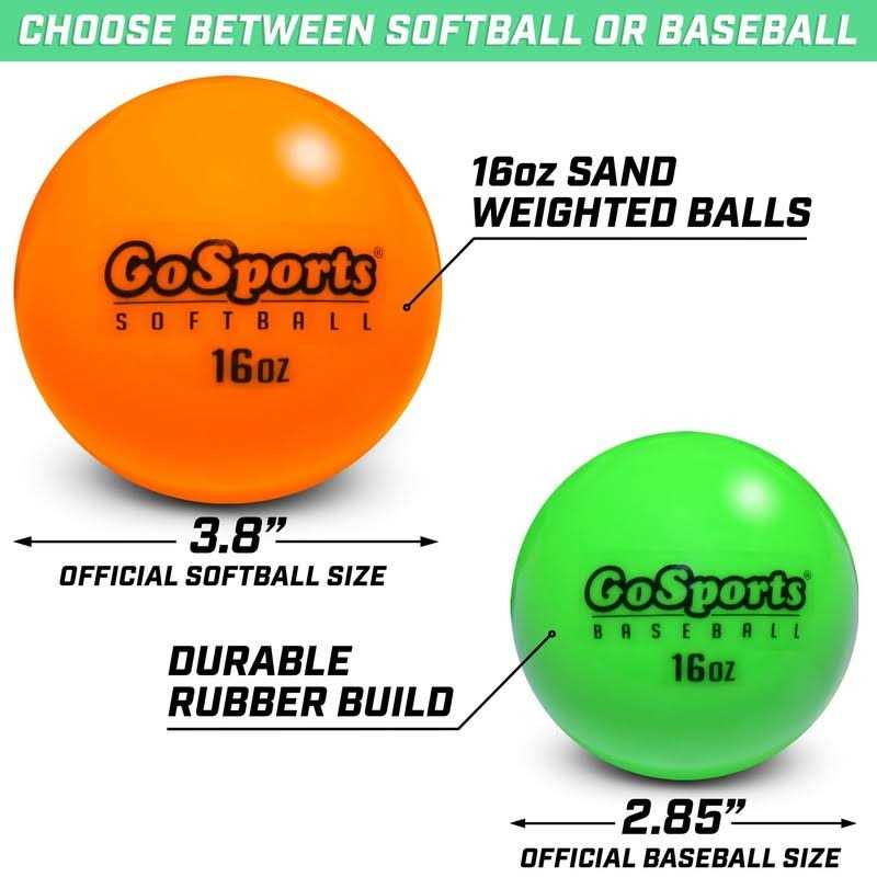 3.82 inch Weighted Training Softballs 6 Pack B953