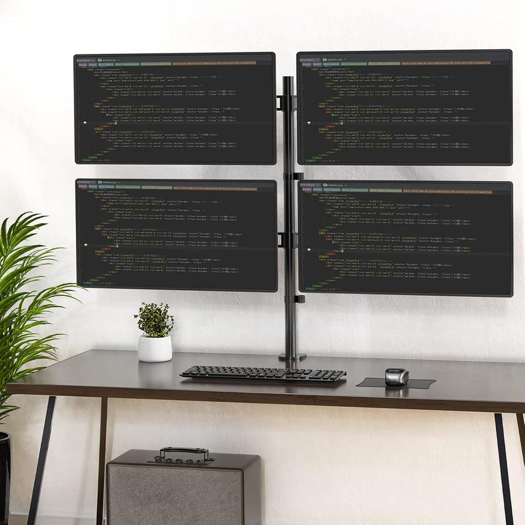 Quad Monitor Desk Mount, Black, Pack of 2 M44311