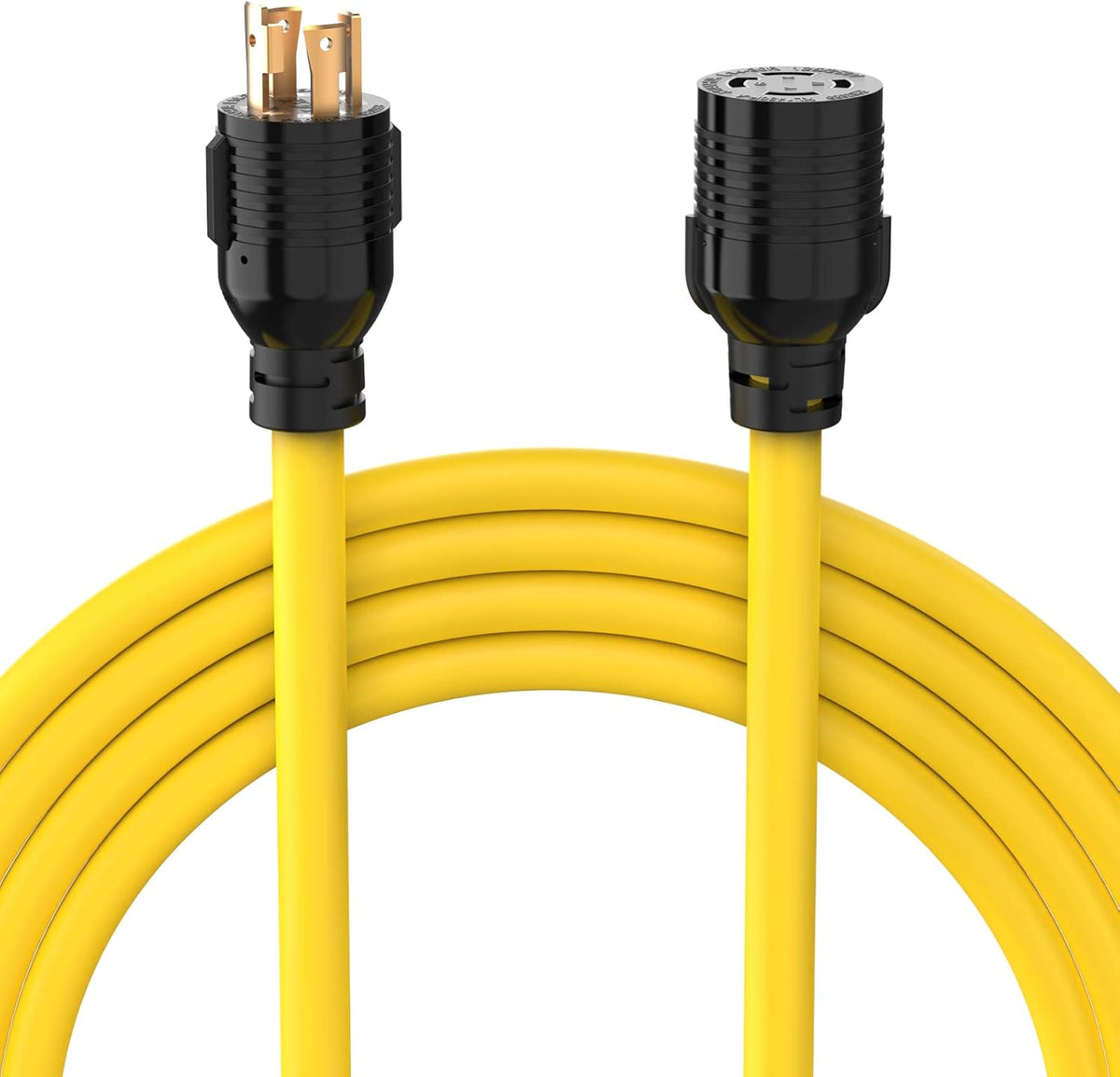 30A 125/250V 7500W Generator Power Extension Cord 25 Feet P34682