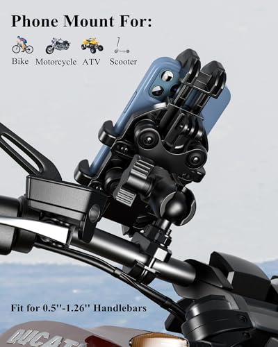 Adjustable Handlebar Motorcycle Phone Holder E32938