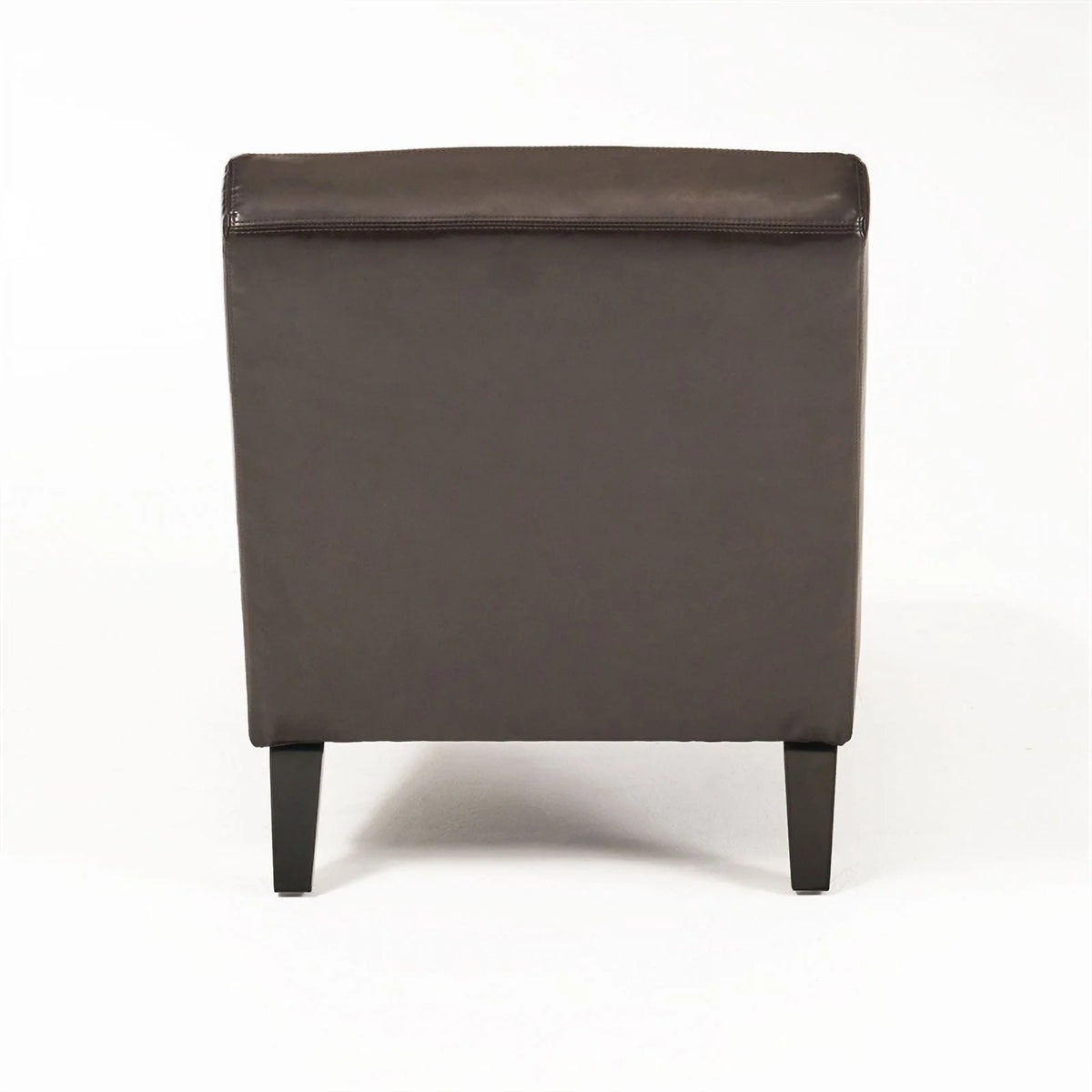 Brown Bonded Faux Leather Chaise Lounge N946
