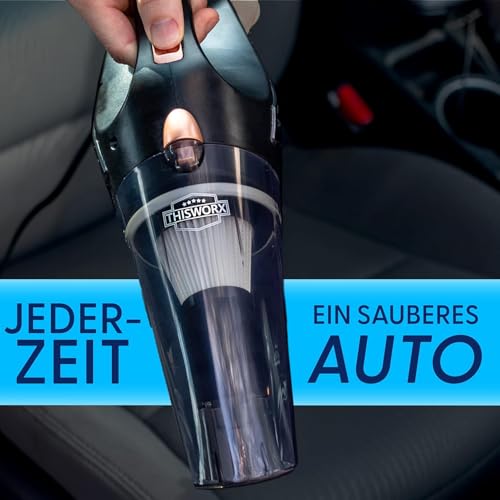 Portable Handheld Car Vacuum Cleaner with 16ft Cord, Bag, and Attachments H164091