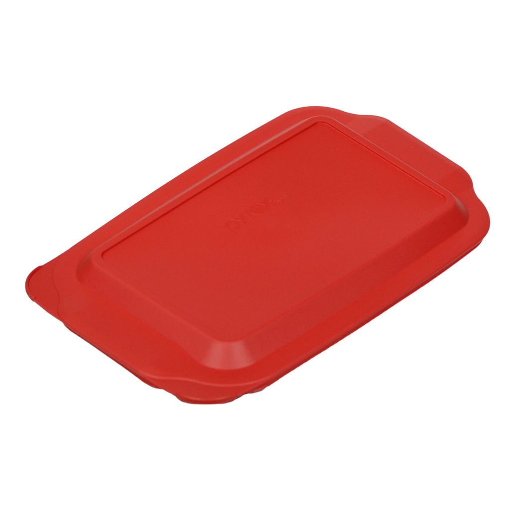 Red Plastic Rectangle Storage Replacement Lid Cover (4-Pack) D311369