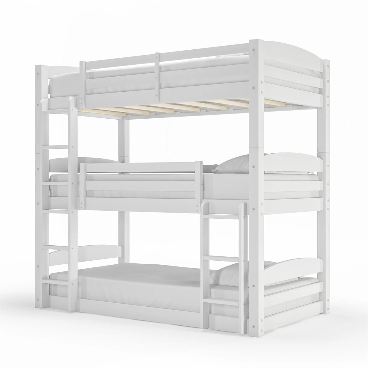Twin Over Twin Over Twin Convertible Bunk Bed Q89988