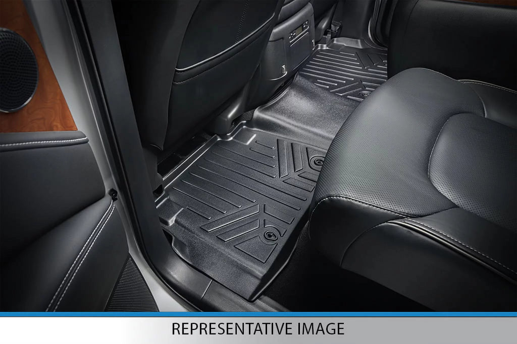 Black Floor Mats Liner Set with 2nd Row Bench Seats E947134