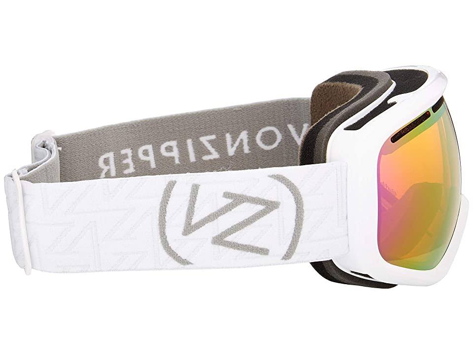 White Gloss Snow Goggles with Chrome Lenses G34021