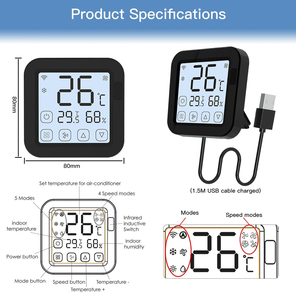 Wifi IR Air Conditioner Controller with LCD Display G4404