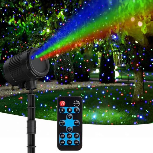 Outdoor Laser Lights, Moving RGB Projector Light Waterproof with Remote Control P929