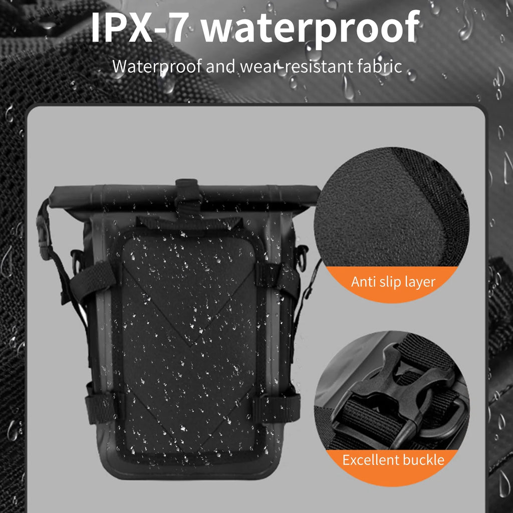 Motorcycle Bag, Waterproof 8L Frame Motorbike Side E71266