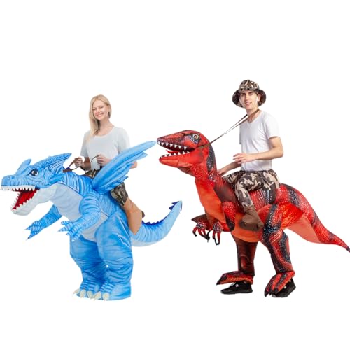Inflatable Dragon Costume Adults 72IN and Inflatable Dinosaur Costume for Adult 72IN R427