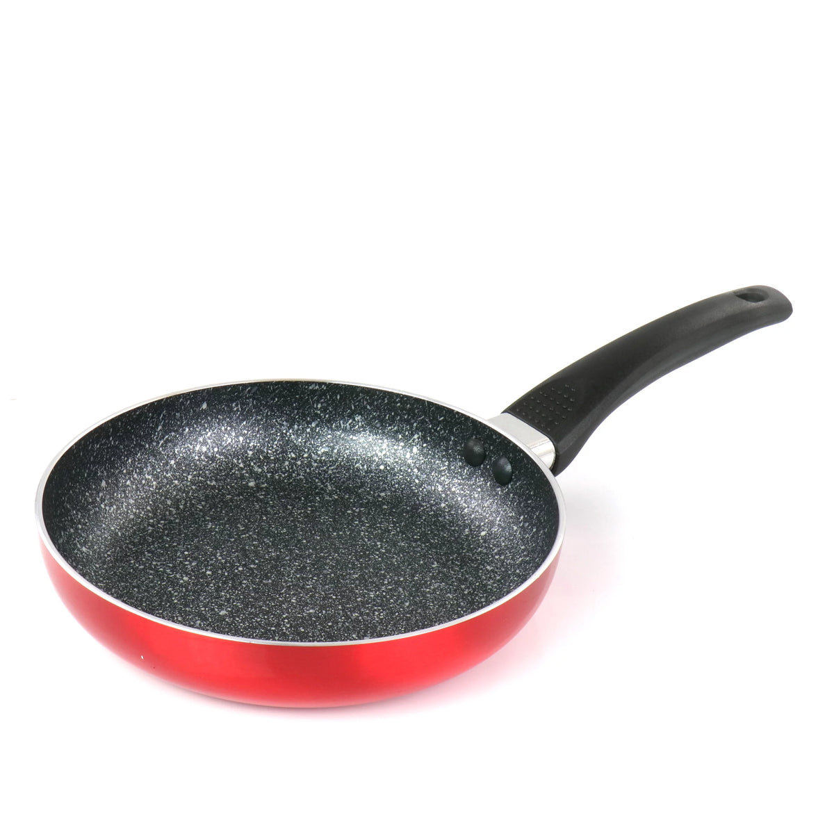 8 Inch Red Aluminum Non Stick Frying Pan R90578