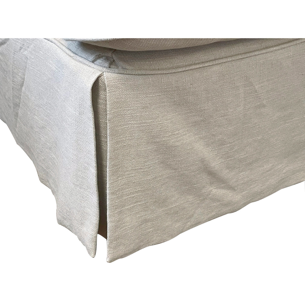 Light Gray Fabric Slipcovered Loveseat M5000