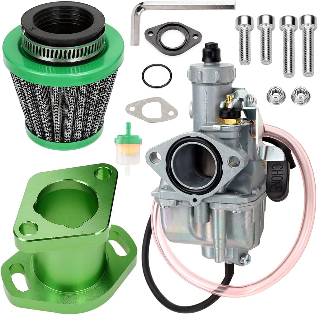 VM22 Carburetor Intake Pipe Manifold 38mm Air Filter Kit Pack of 2 W365677