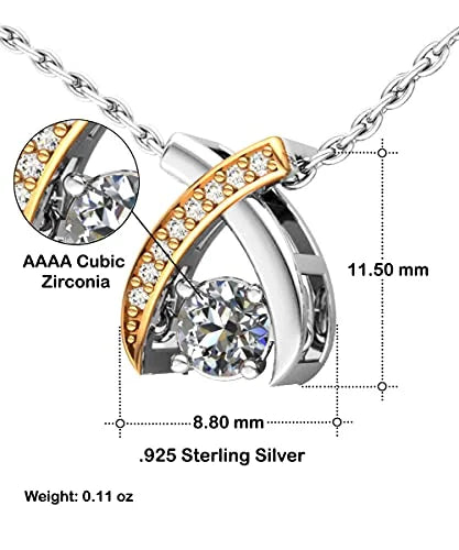 Wife Wishbone Dancing Necklace Q749141