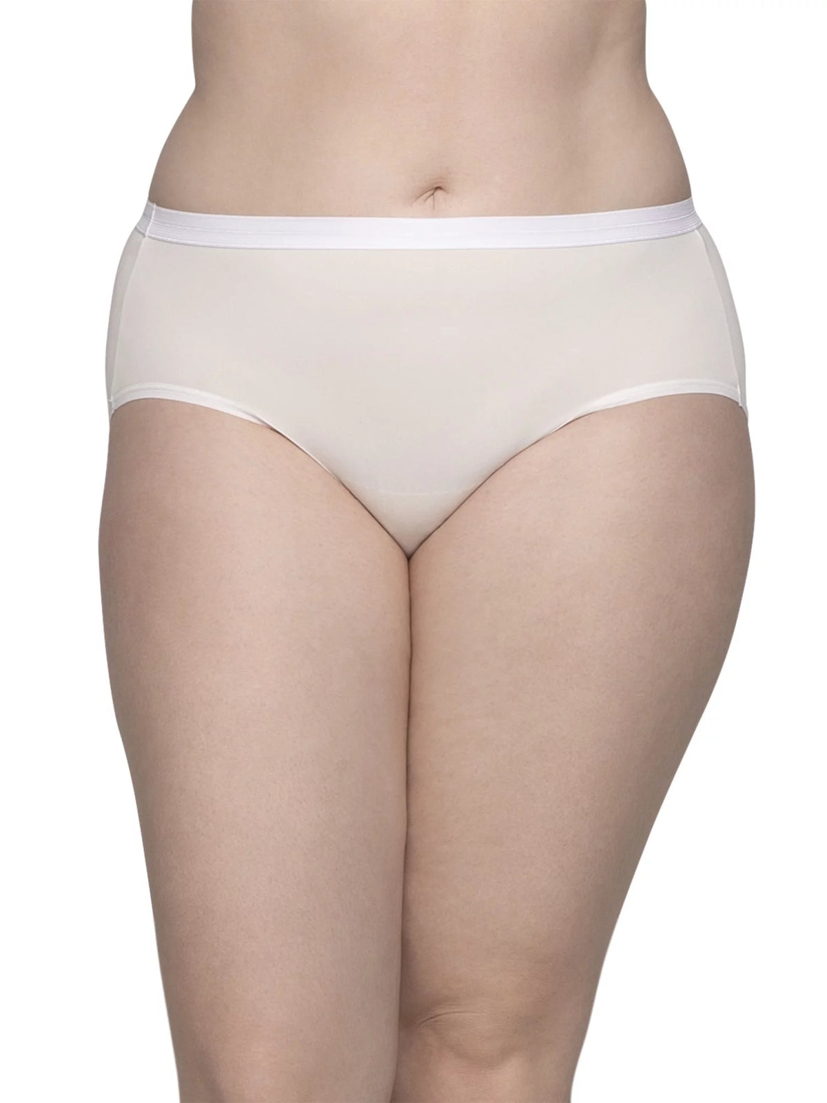 Women's Plus Size Microfiber Brief Underwear, 6 Pack J5668