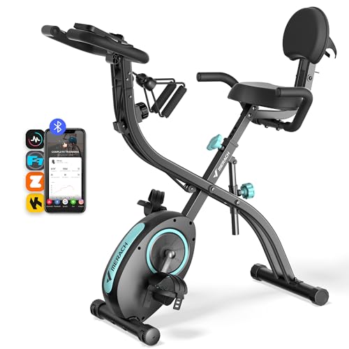 Folding Exercise Bike with 16-Level Magnetic Resistance D488406