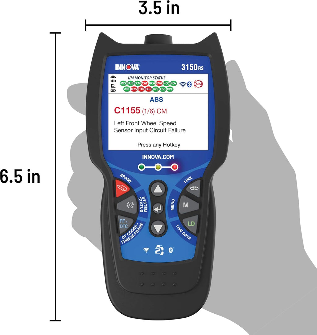 OBD2 Scanner Car Code Reader with ABS SRS Live Data J51616