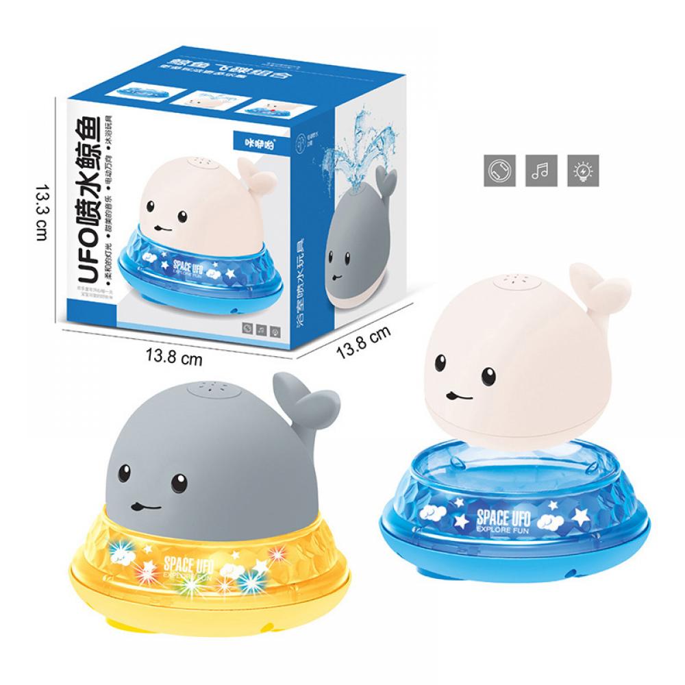 LED Bath Toys Whale Sprinkler Bathtub Toy X25695