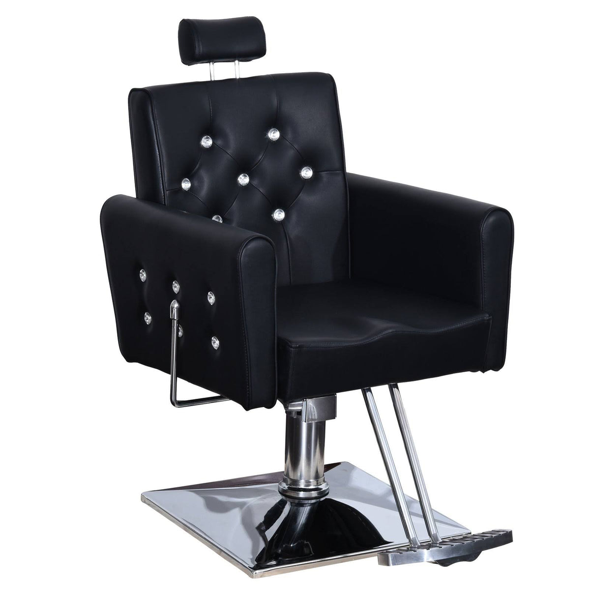 Black Recliner Barber Chair H4462