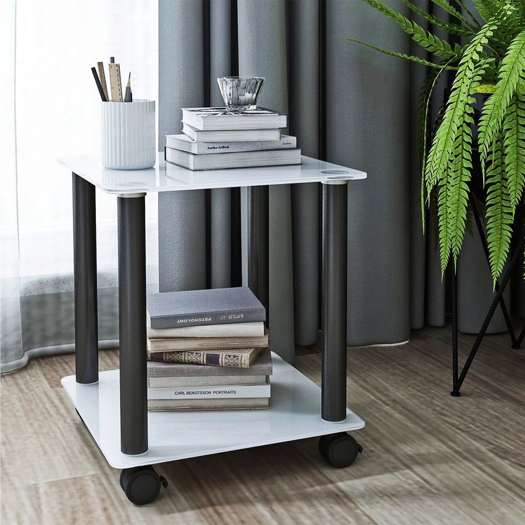 2-Tier Side Table with Storage Shelf M673310