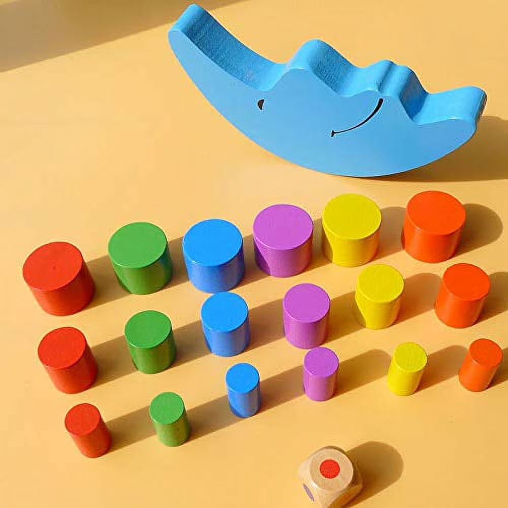 Wooden Baby Toys Balance Stacking Blocks Educational Toys Y7394