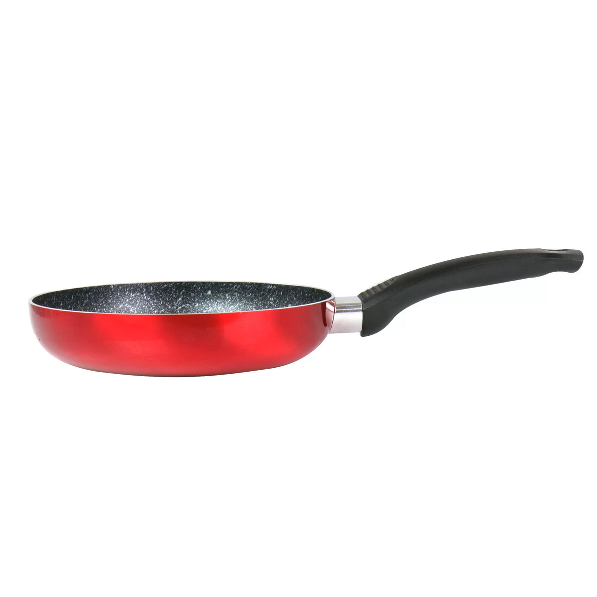 8 Inch Red Aluminum Non Stick Frying Pan R90578