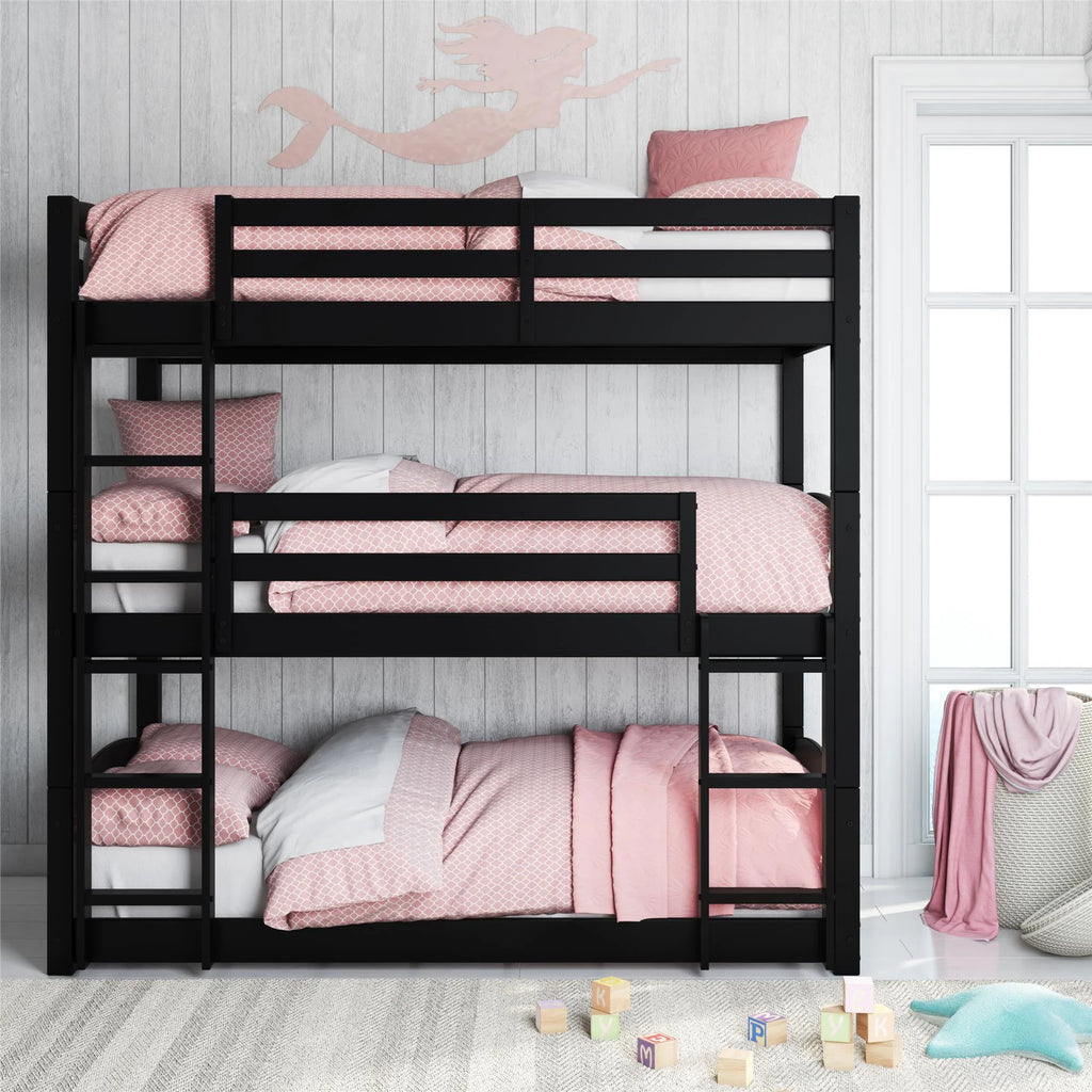 Twin Over Twin Over Twin Convertible Bunk Bed Q89988