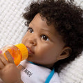 Black Reborn Baby Boy Doll Playset, 7 Pieces, 20-inch U3382