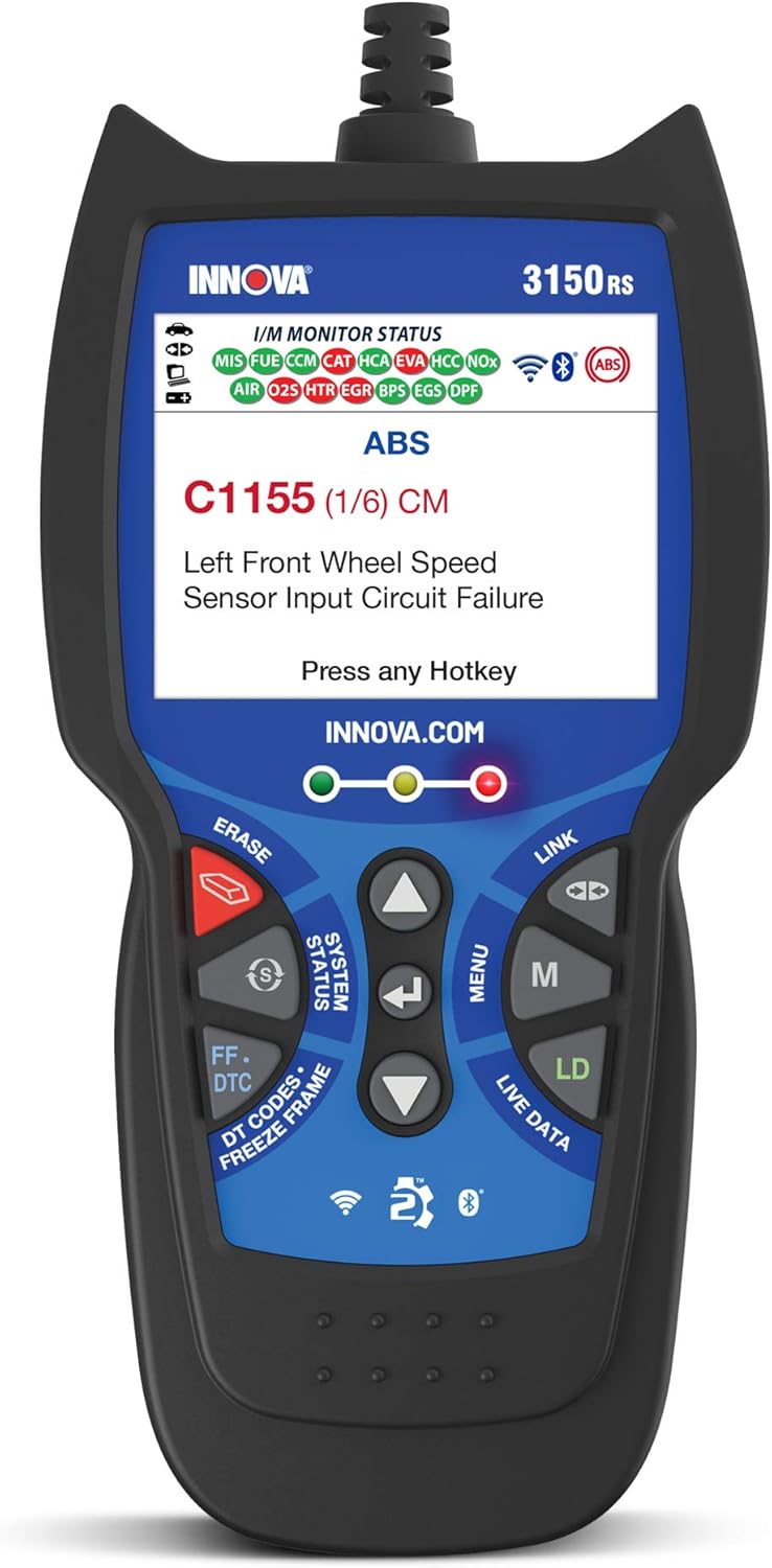 OBD2 Scanner Car Code Reader with ABS SRS Live Data J51616