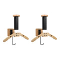 Wooden Wall Mount Helmet Rack with Hooks L595067